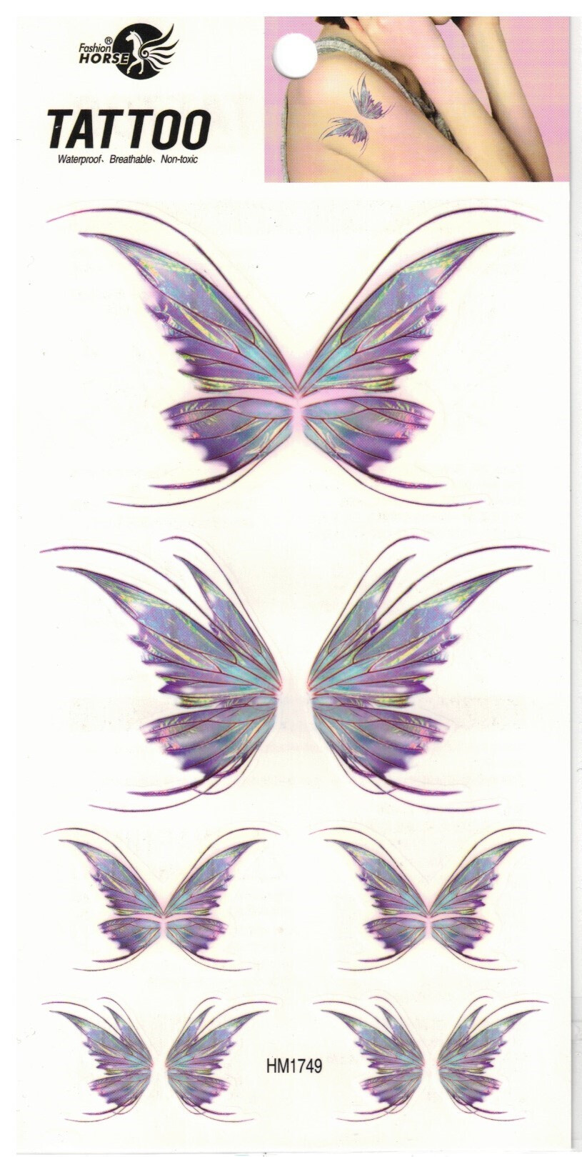 Großhändler Z. Emilie - Abwaschbares Tattoo