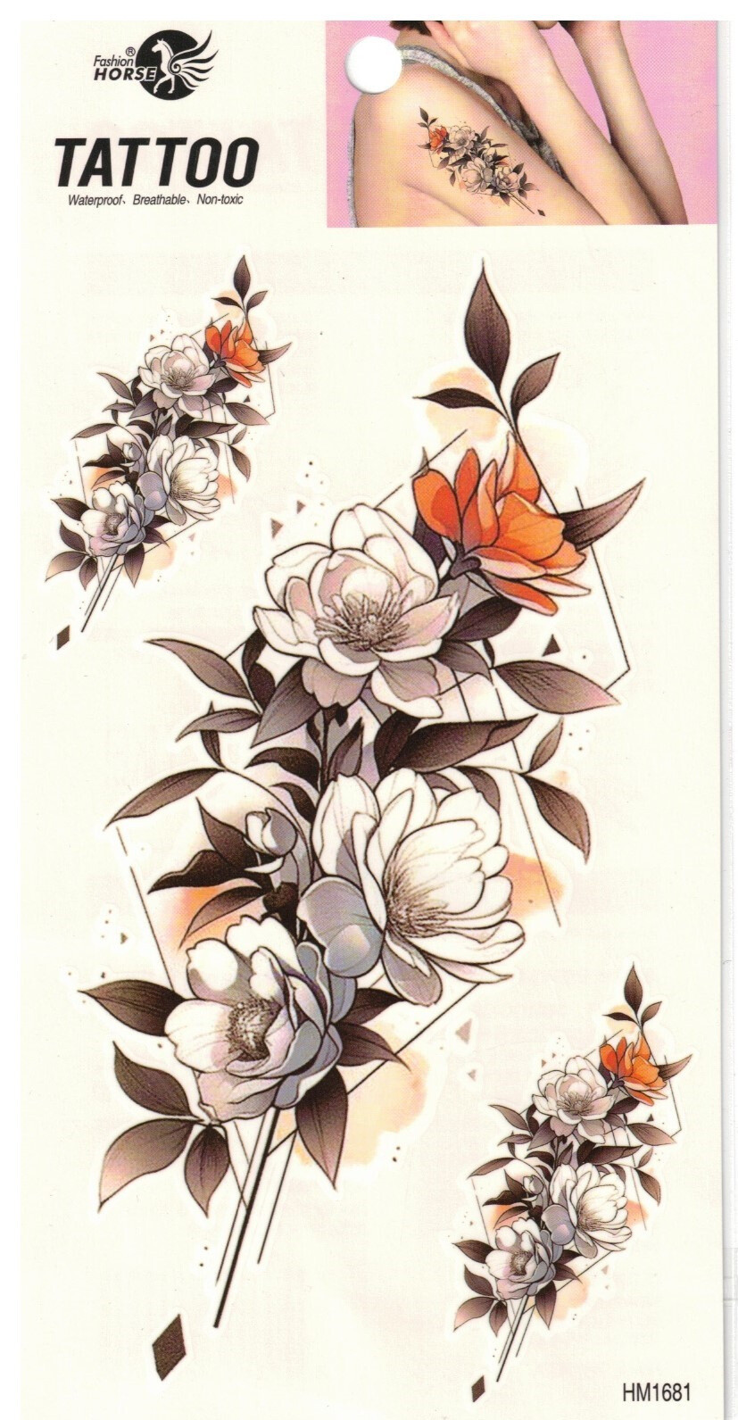 Großhändler Z. Emilie - Abwaschbares Tattoo
