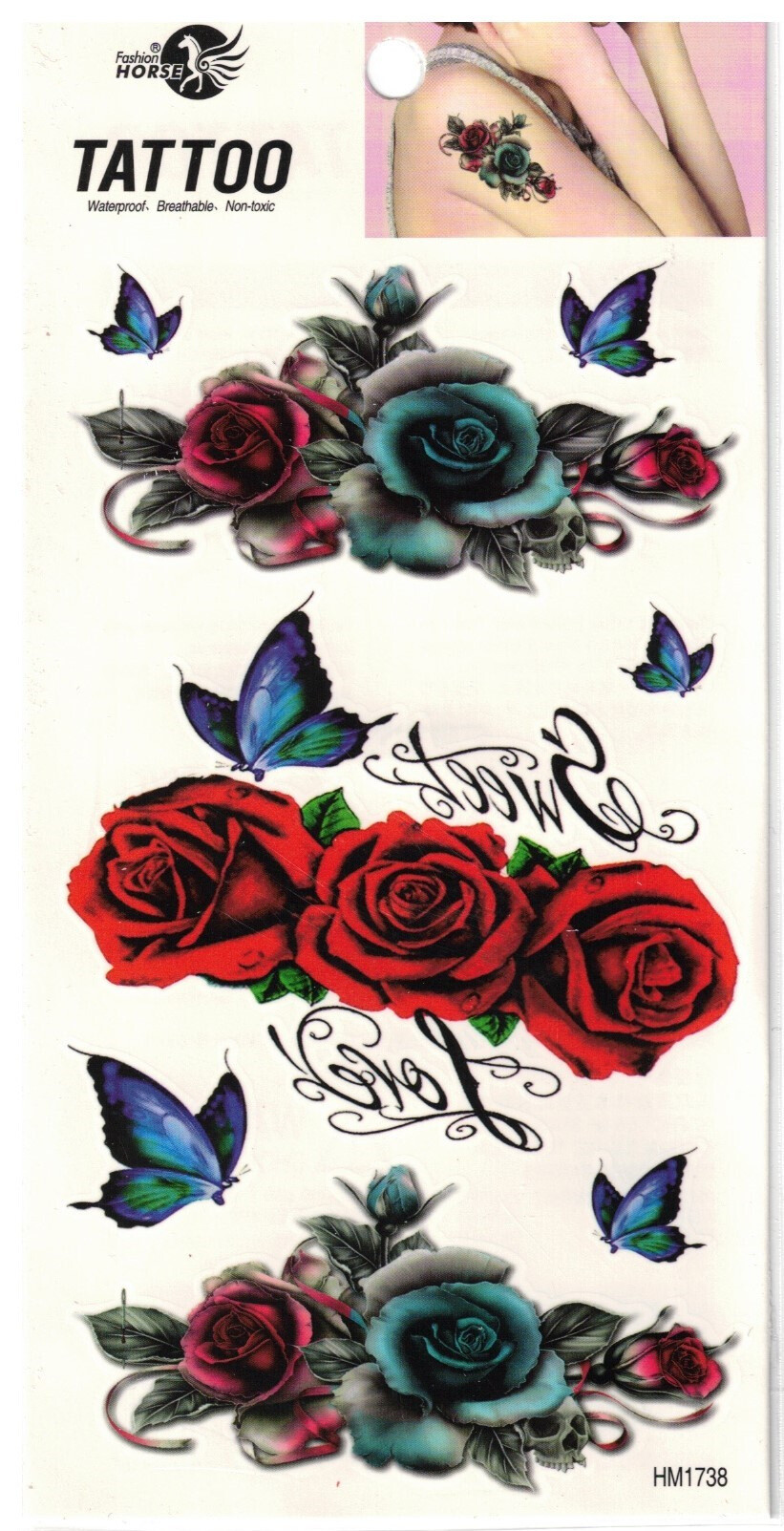 Großhändler Z. Emilie - Abwaschbares Tattoo