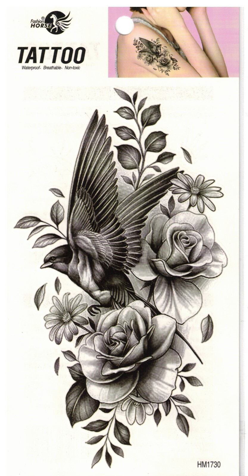 Großhändler Z. Emilie - Abwaschbares Tattoo