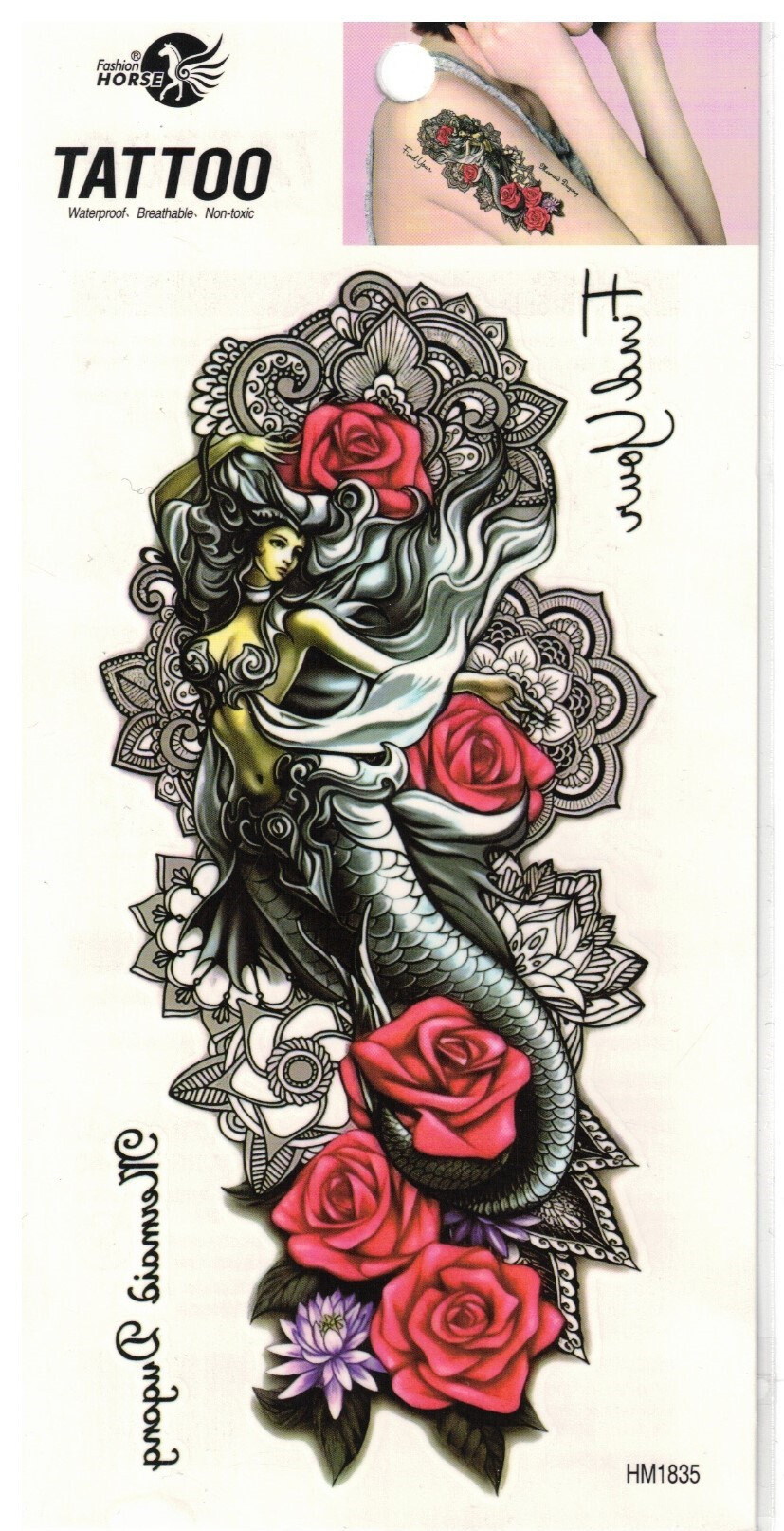 Großhändler Z. Emilie - Abwaschbares Tattoo