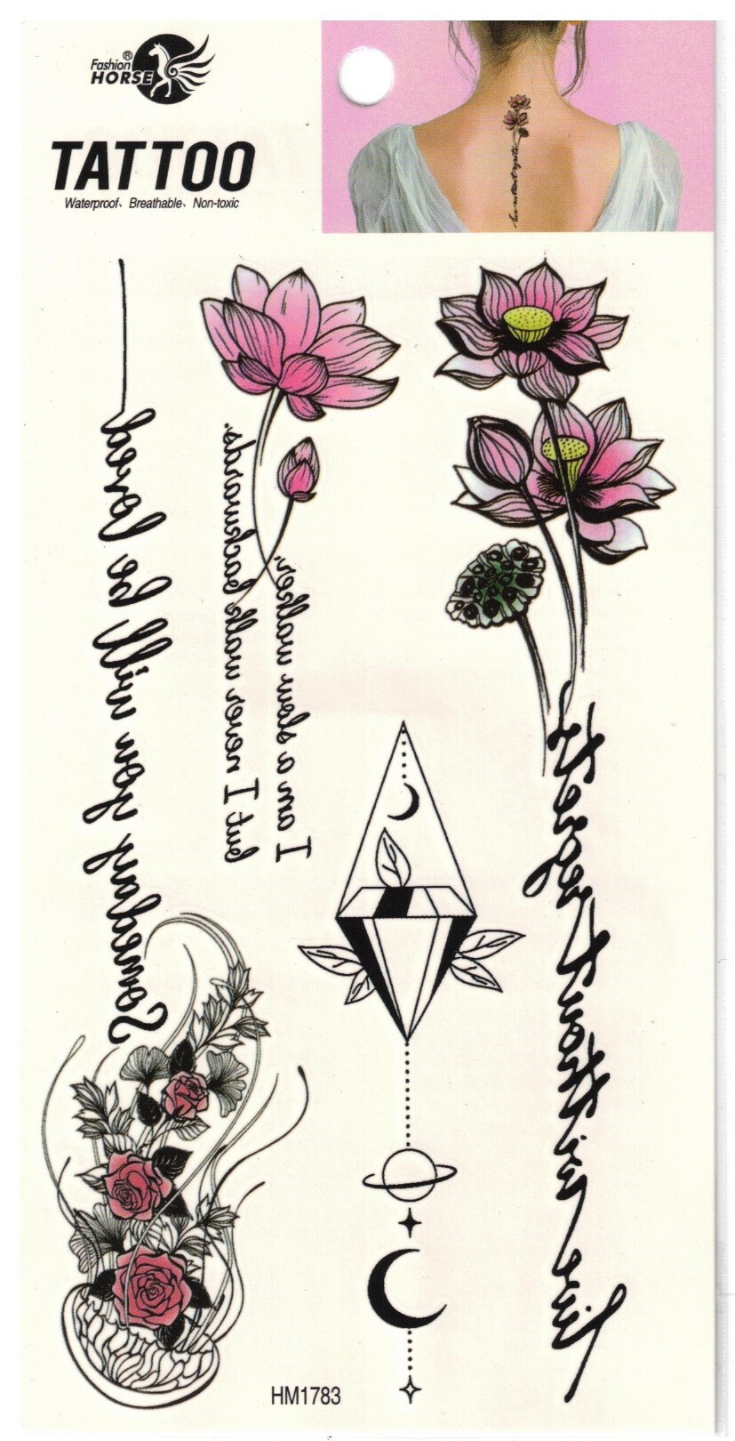Großhändler Z. Emilie - Abwaschbares Tattoo