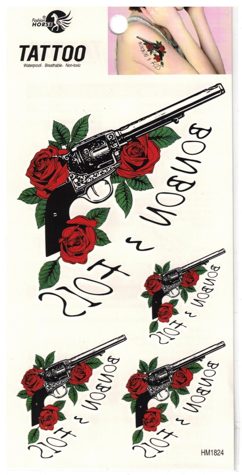 Großhändler Z. Emilie - Abwaschbares Tattoo