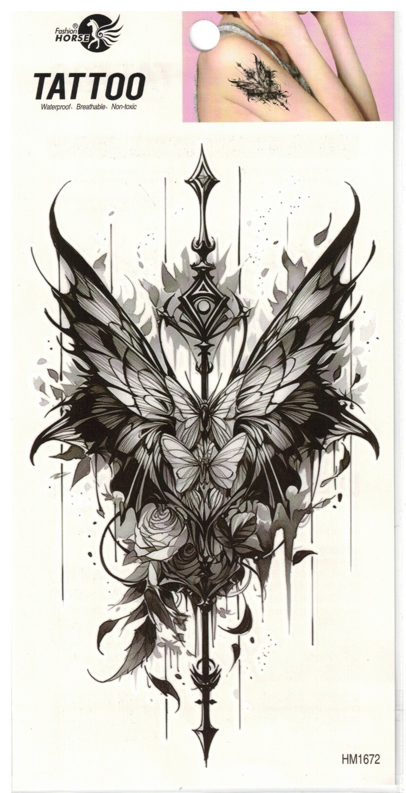 Großhändler Z. Emilie - Abwaschbares Tattoo