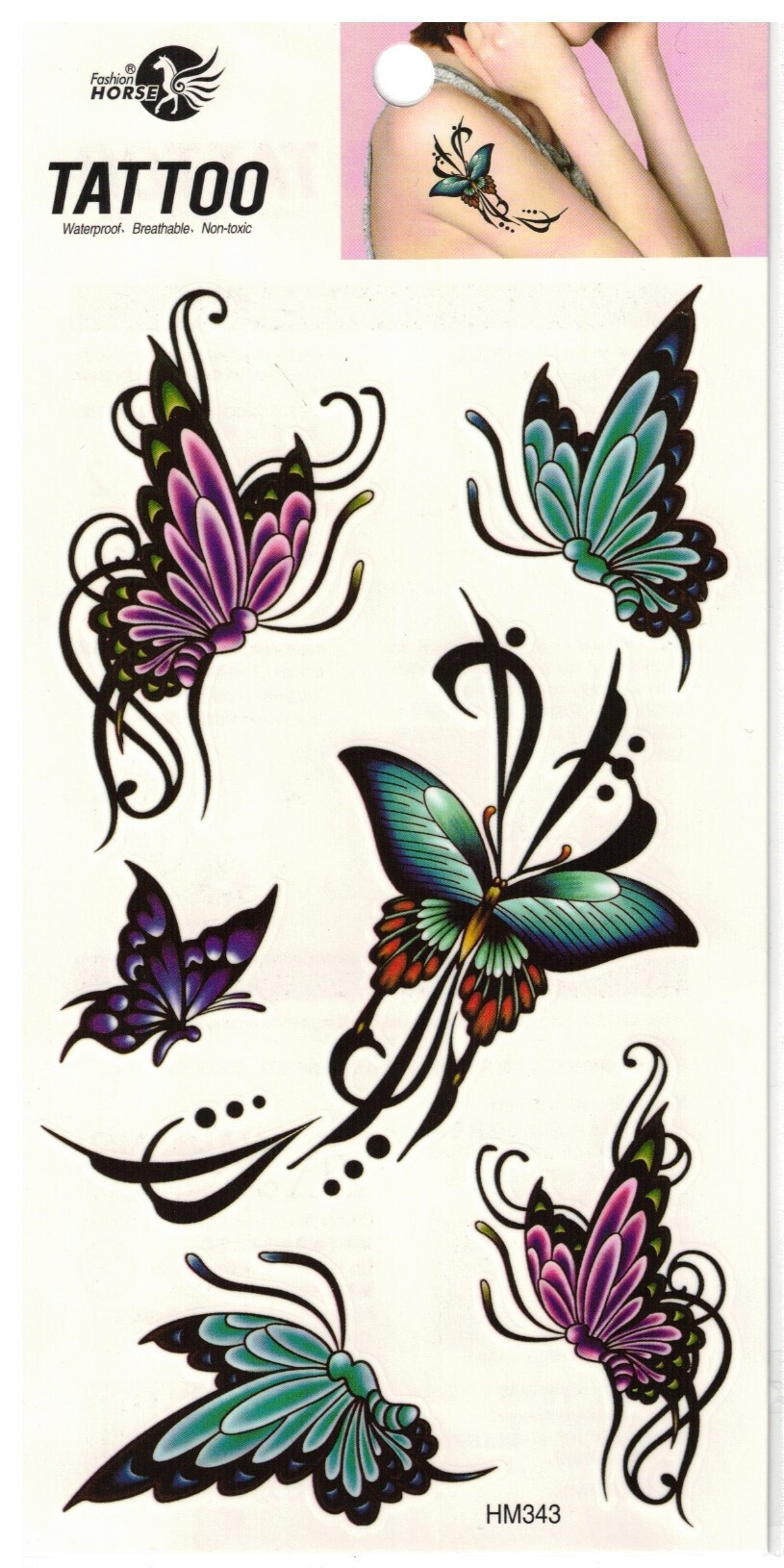 Großhändler Z. Emilie - Abwaschbares Tattoo