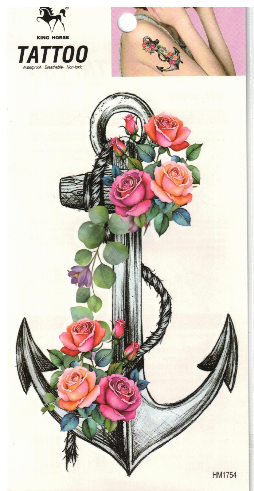 Großhändler Z. Emilie - Abwaschbares Tattoo