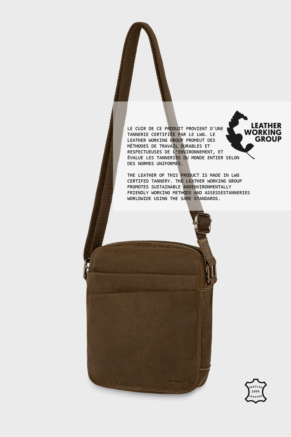 Wholesaler A&E - B901AV Men's Leather Reporter Bag BAUSS®