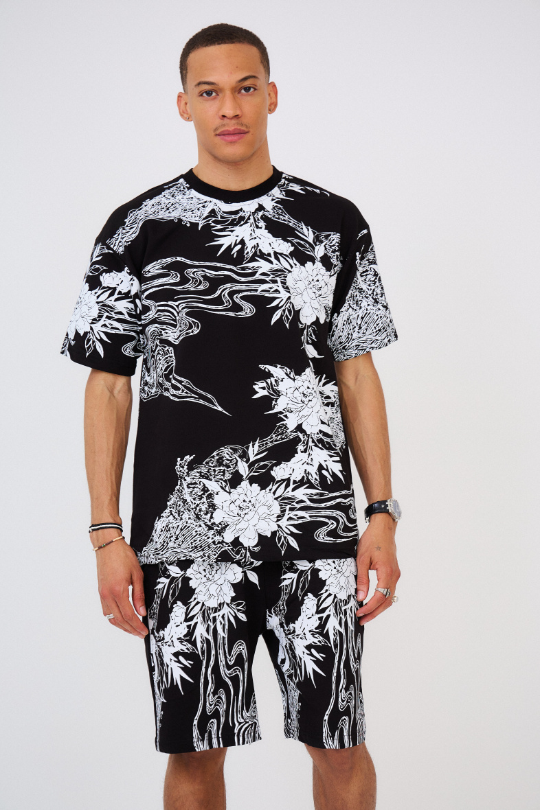 Grossiste Aarhon - Ensemble T-Shirt / Short Fully Printed