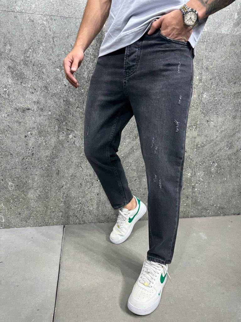 Grossista Aarhon - Jeans patchwork tagliati dritti