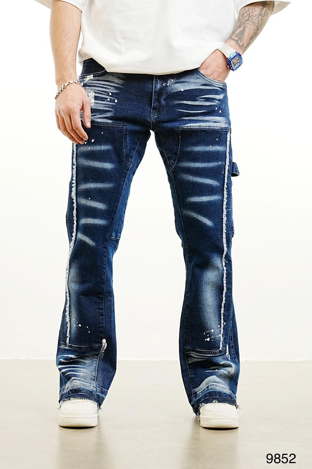 Grossista Aarhon - Jean Relax Fit Carreaux