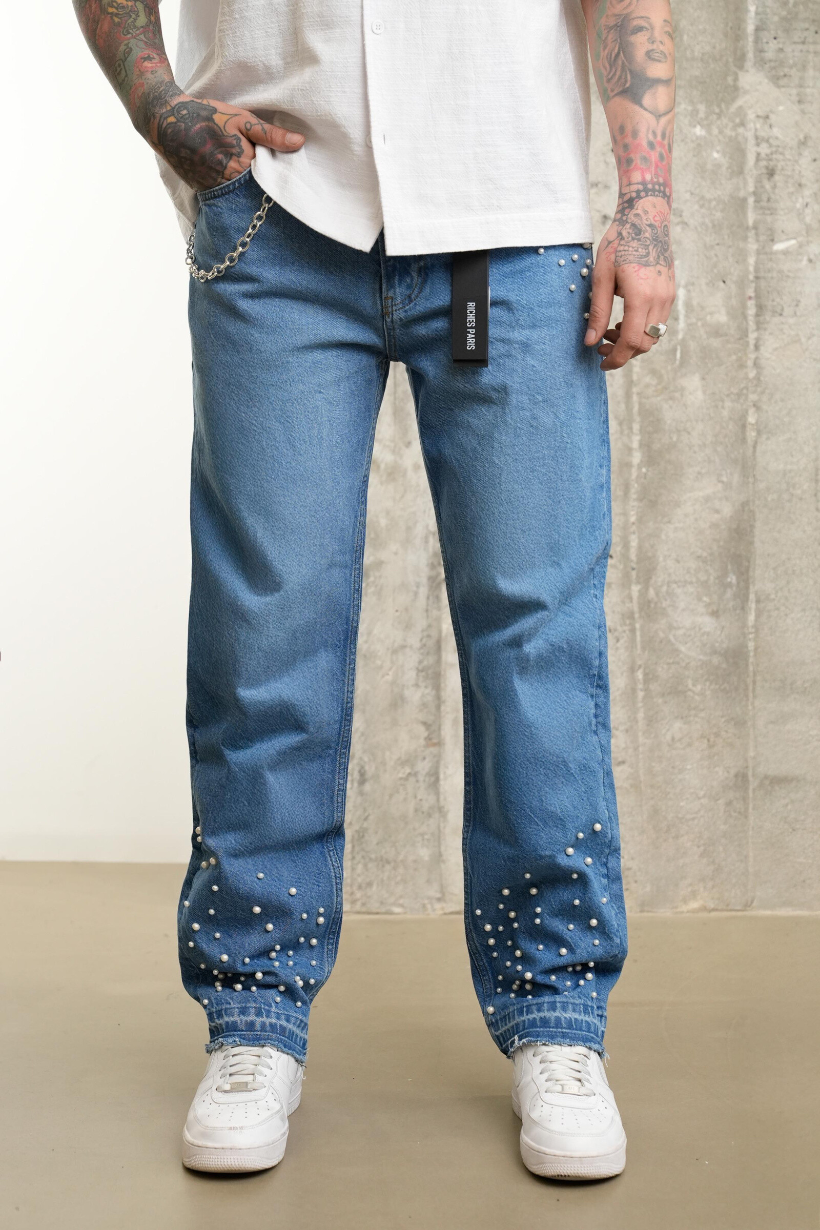 Grossista Aarhon - Jean Relax Fit Carreaux