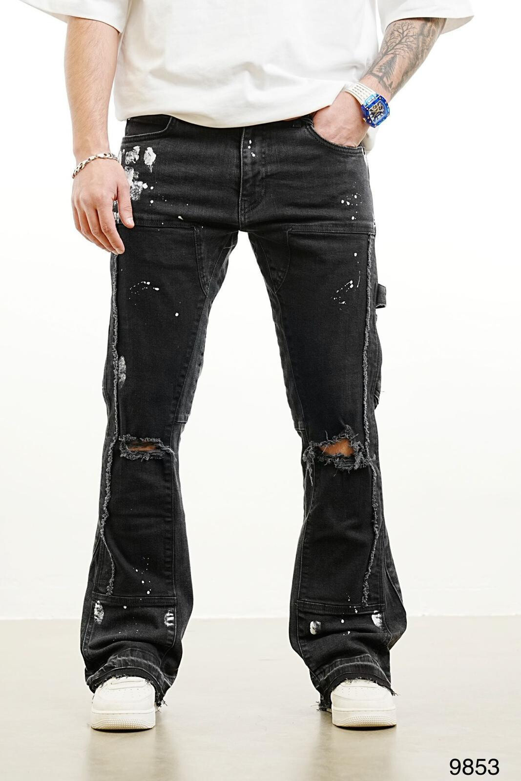 Grossista Aarhon - Jean Relax Fit Carreaux