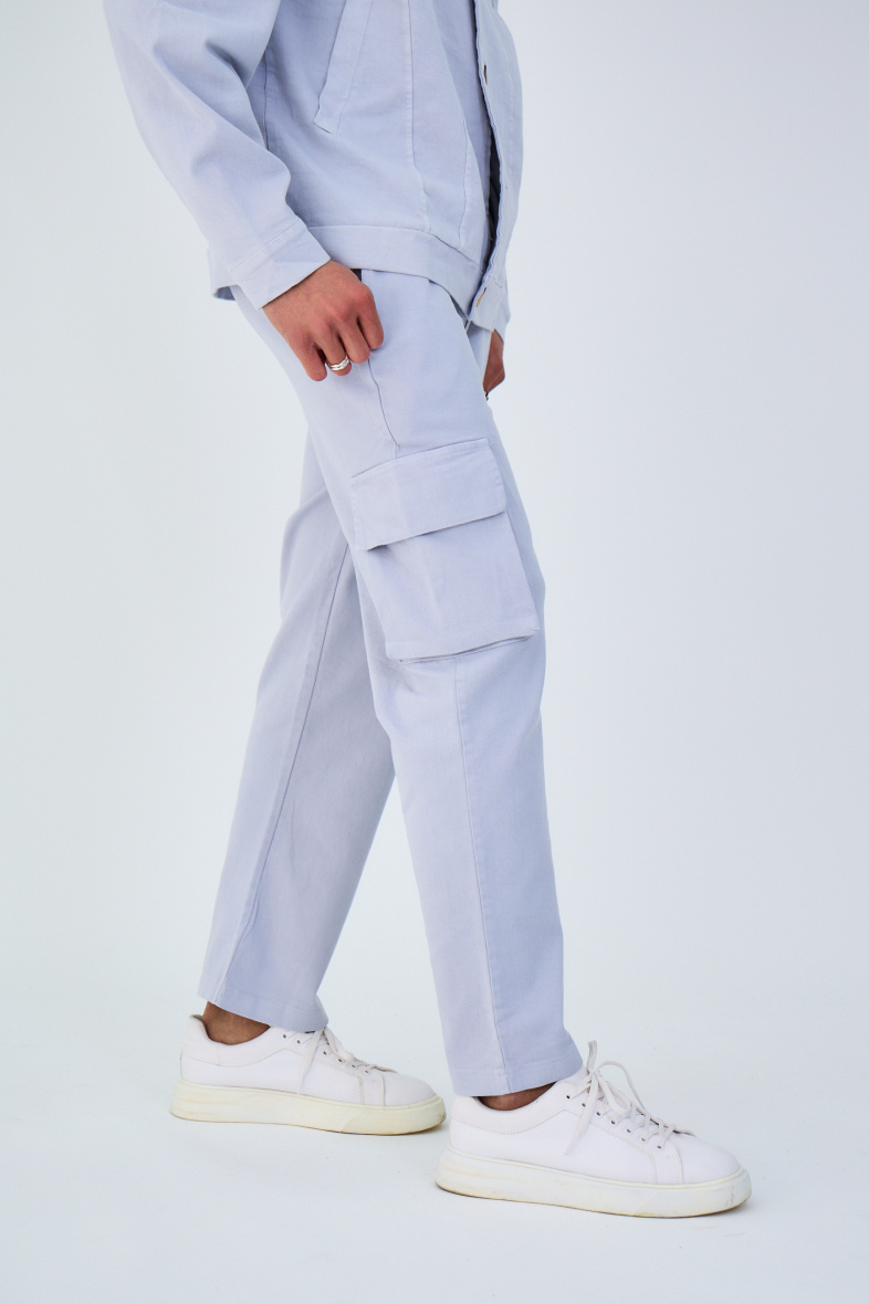 Grossista Aarhon - Pantaloni cargo in cotone traforato