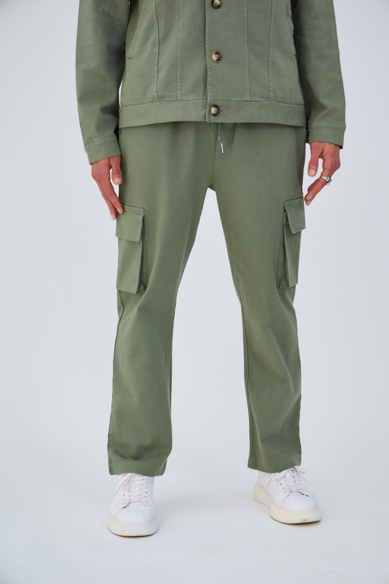 Grossiste Aarhon - Pantalon Cargo en Drill Coton