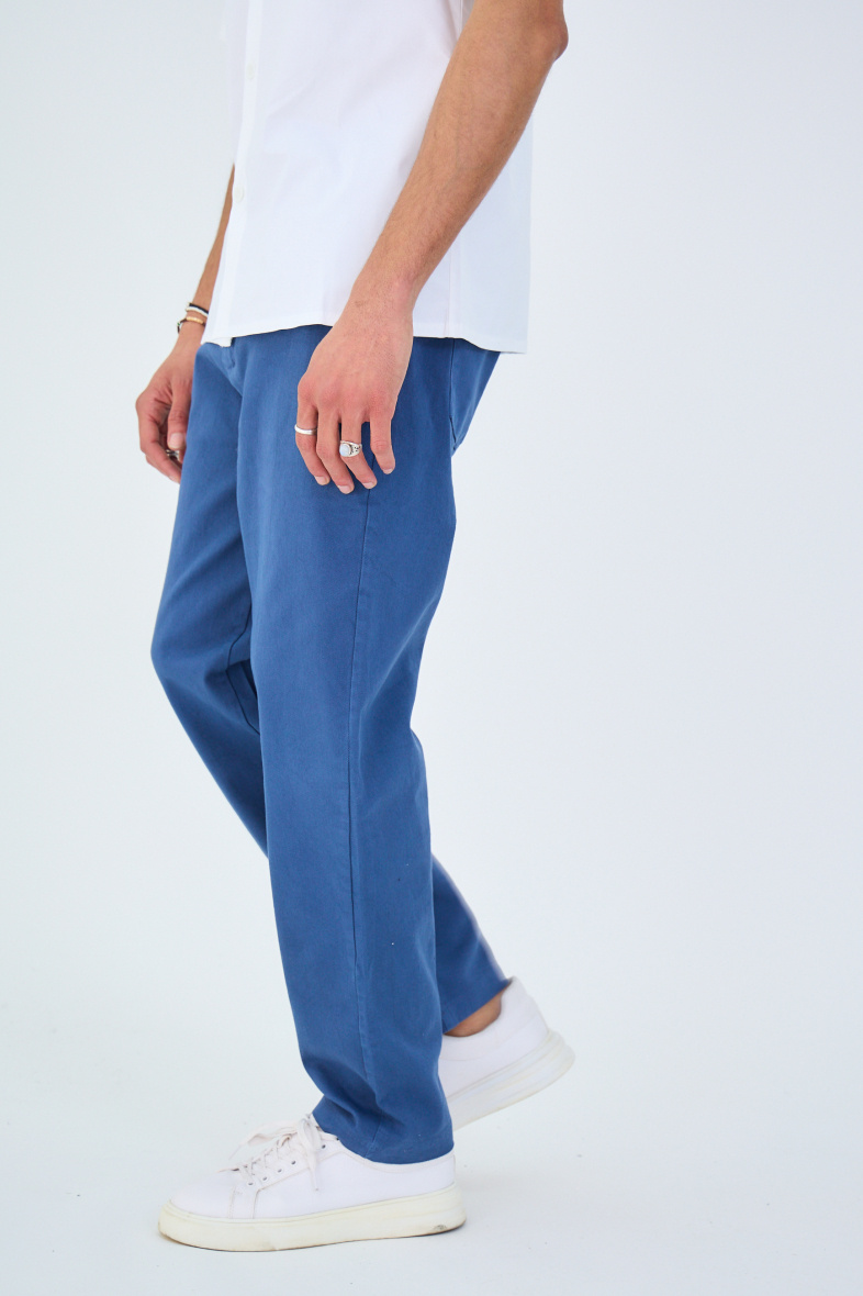 Wholesaler Aarhon - Straight Cut Trousers in Drill Cotton