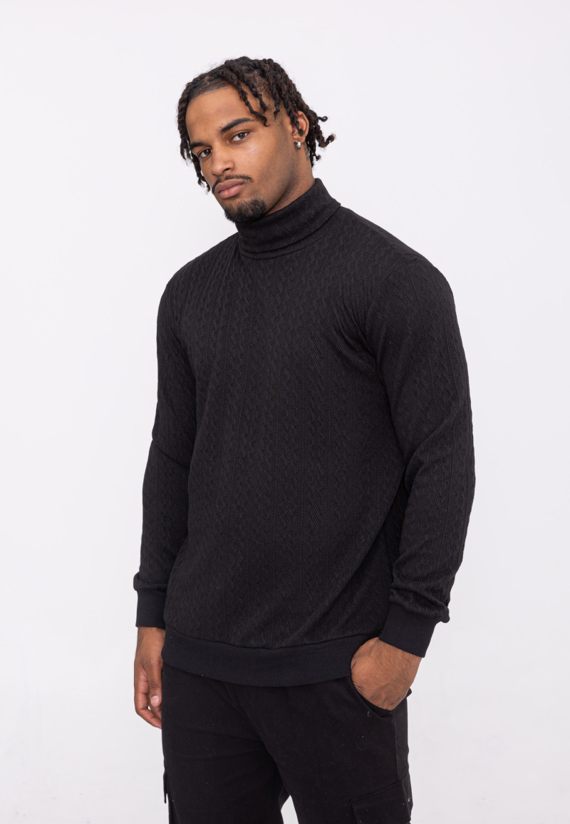 Wholesaler Aarhon - Crochet knit turtleneck sweater