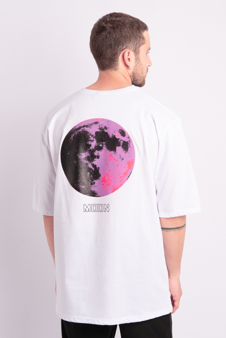 Grossiste Aarhon - T-Shirt Oversize Imprimé MOON