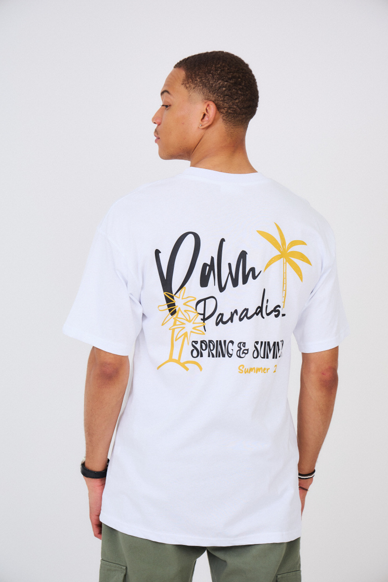 Grossista Aarhon - T-shirt oversize con stampa PALM