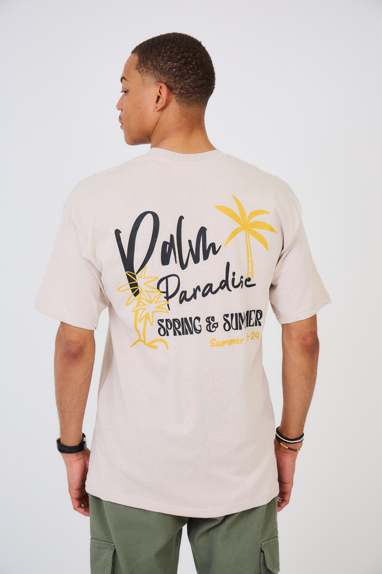 Grossista Aarhon - T-shirt oversize con stampa PALM