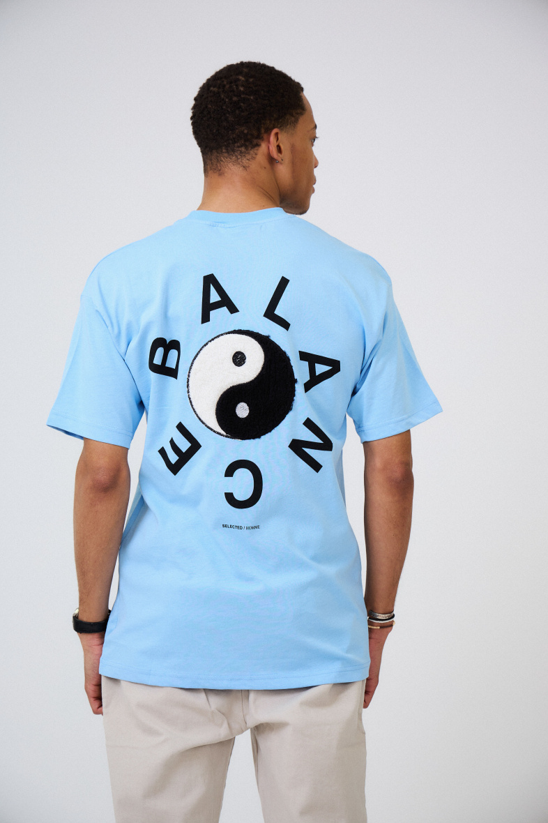 Grossiste Aarhon - T-Shirt Imprimé et Brodé YIN & YANG