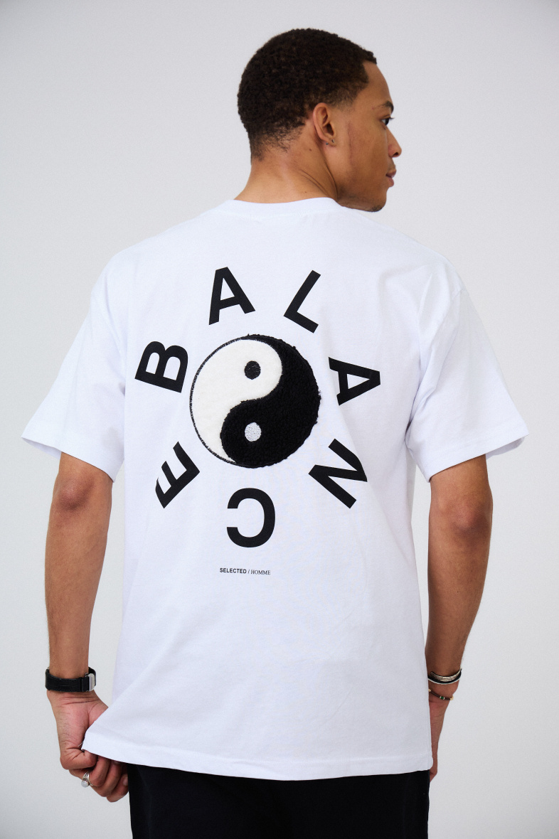 Grossiste Aarhon - T-Shirt Imprimé et Brodé YIN & YANG