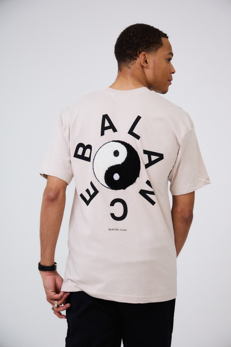 Grossiste Aarhon - T-Shirt Imprimé et Brodé YIN & YANG