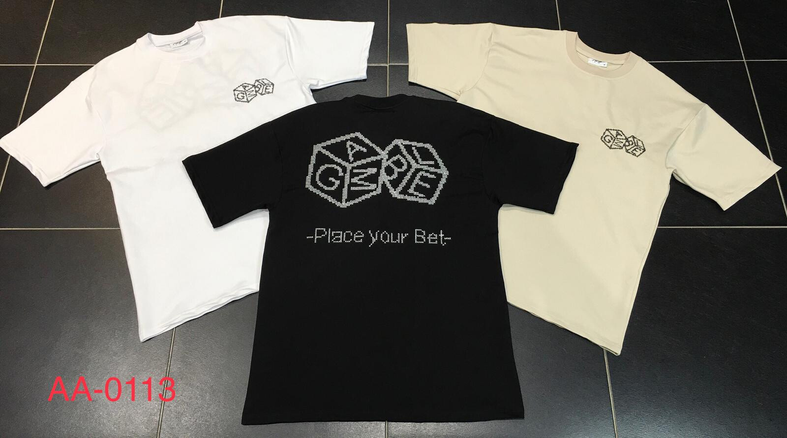 Mayorista Aarhon - Camiseta bordada "Dice"