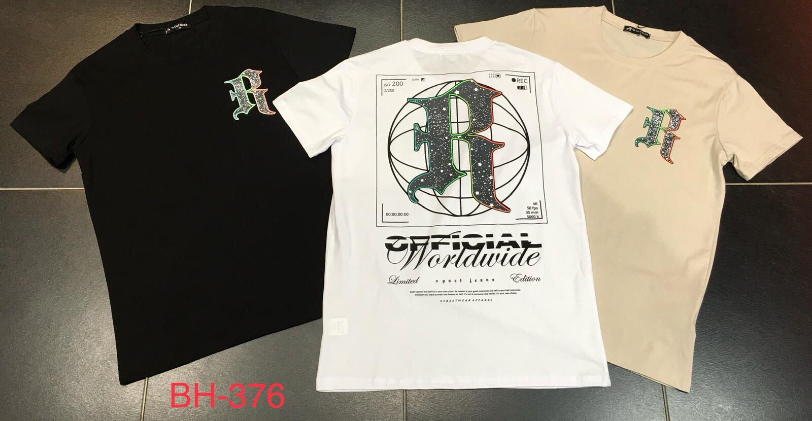 Grossista Aarhon - T-shirt stampato "R"