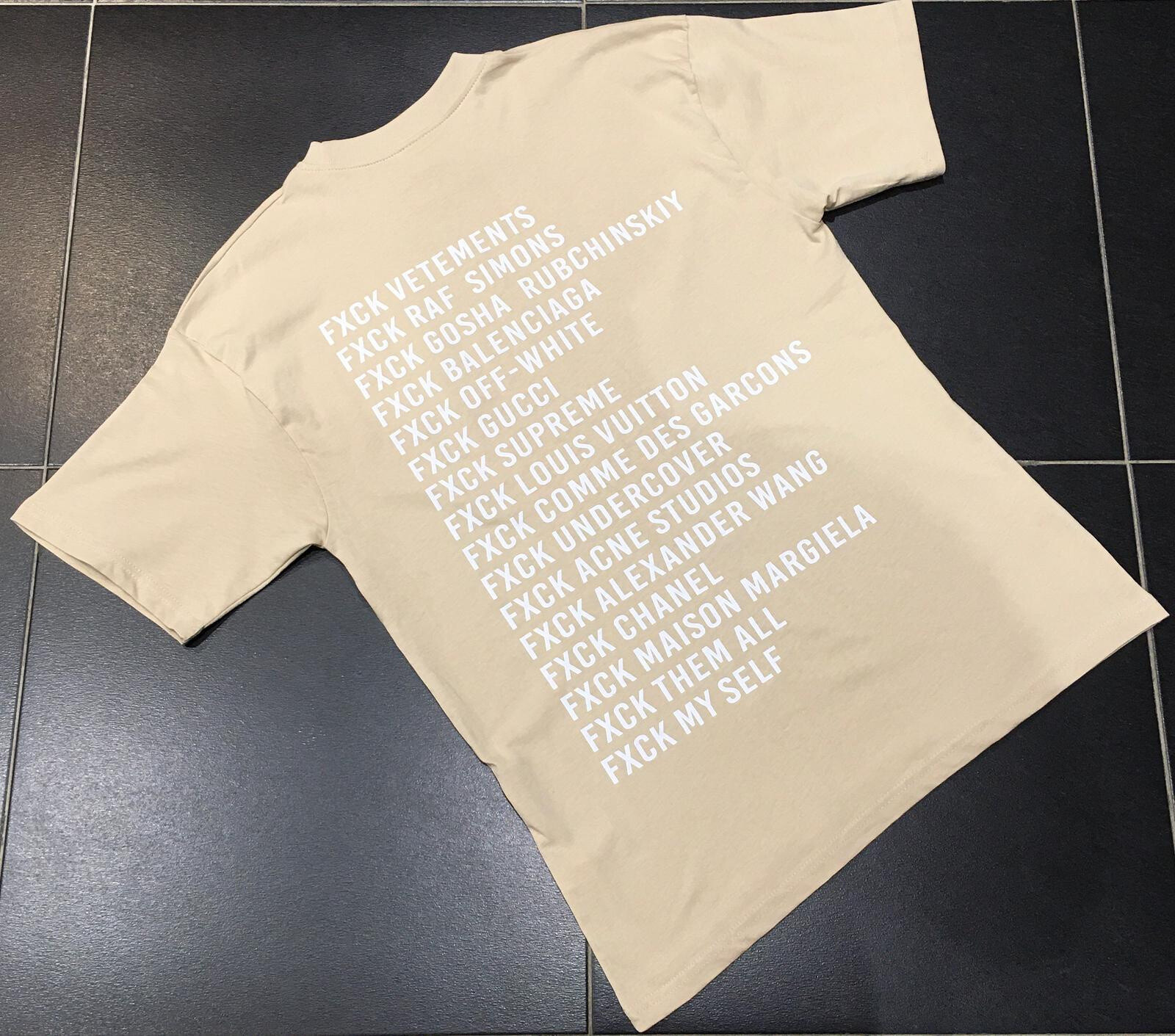 Wholesaler Aarhon - FXCK OVERSIZED T-SHIRT