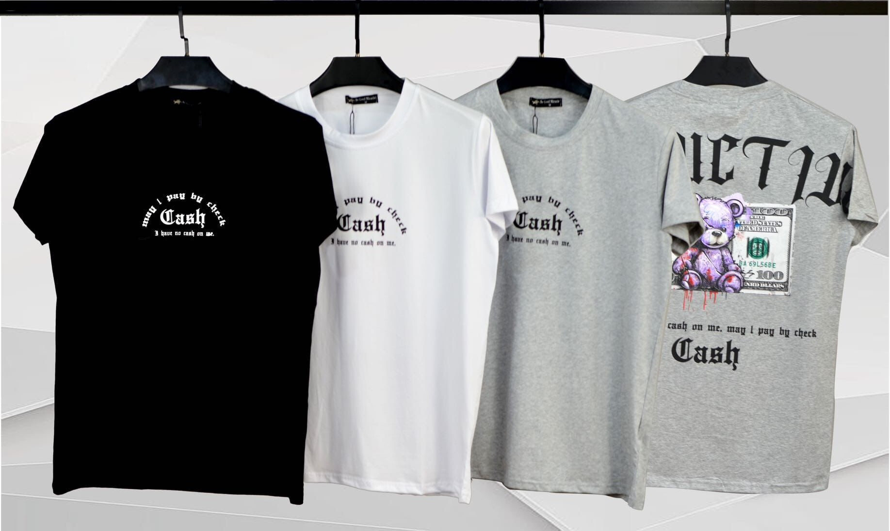 Grossista Aarhon - T-shirt stampato in "contanti"