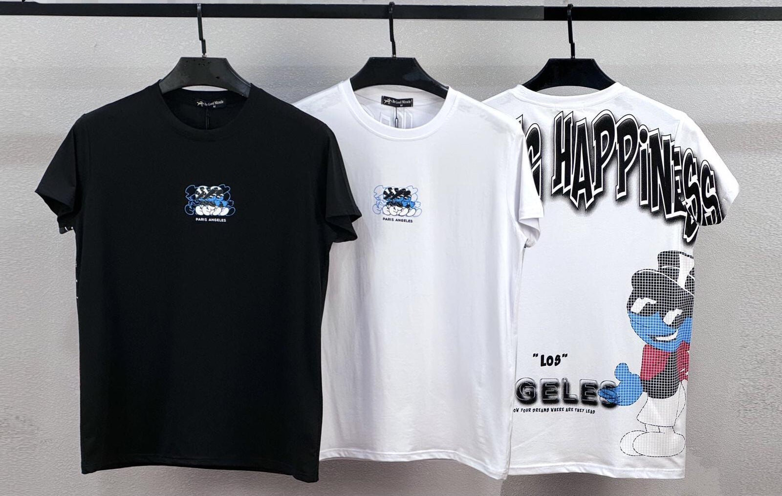 Grossista Aarhon - T-shirt stampato "felicità"