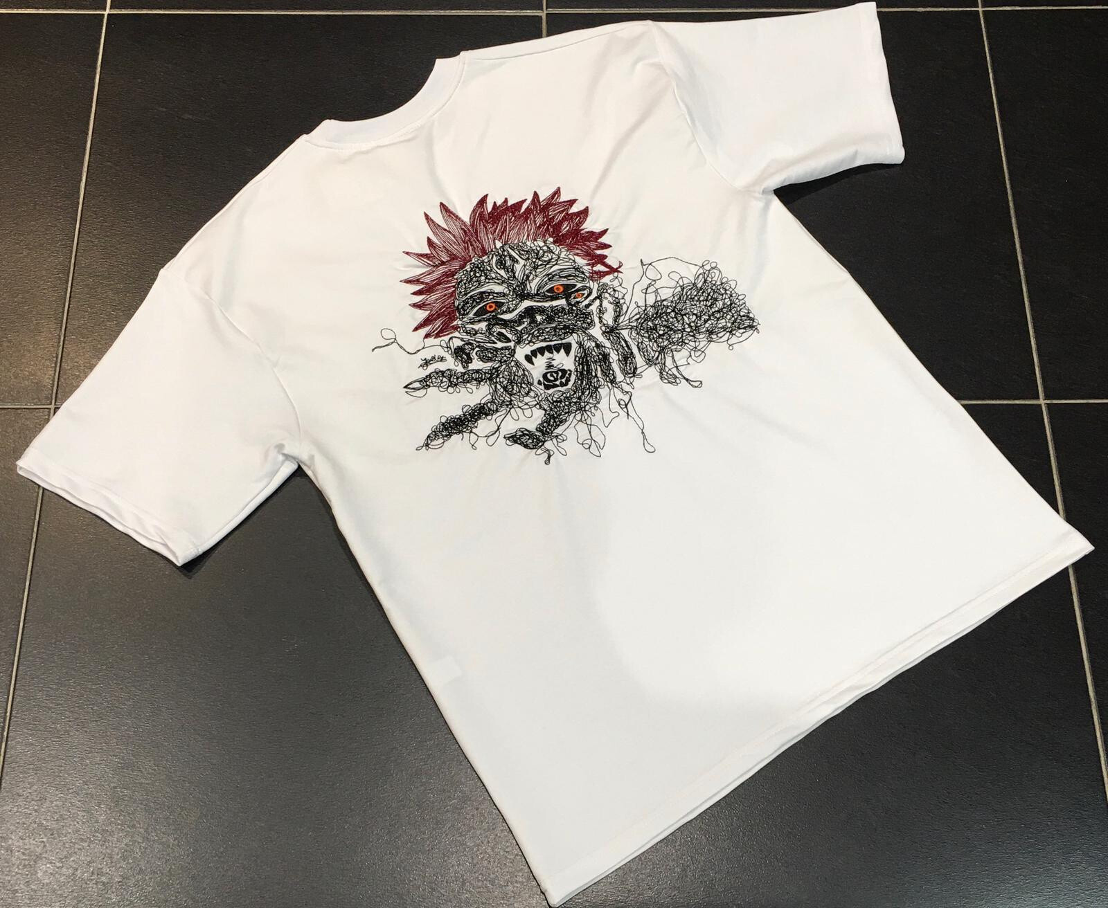 Wholesaler Aarhon - Lazy Bear embroidered t-shirt