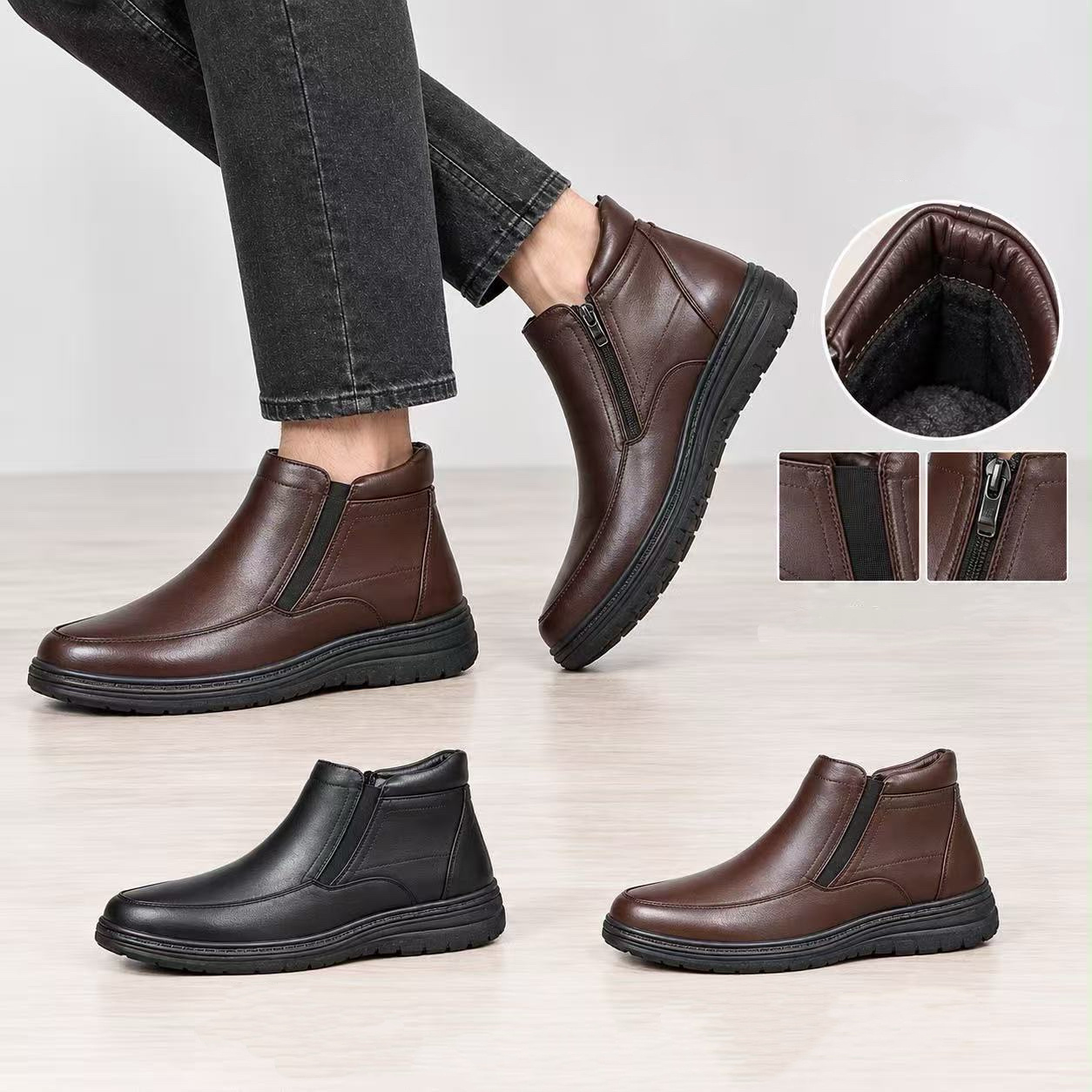 Grossiste ALTAMODA SHOES - Bottine fourré hiver Homme