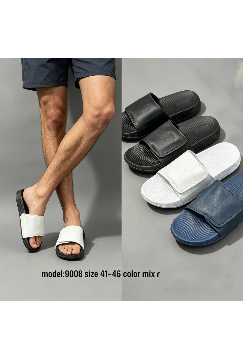 Großhändler ALTAMODA SHOES - Herren-Sandalen mit Klettverschluss
