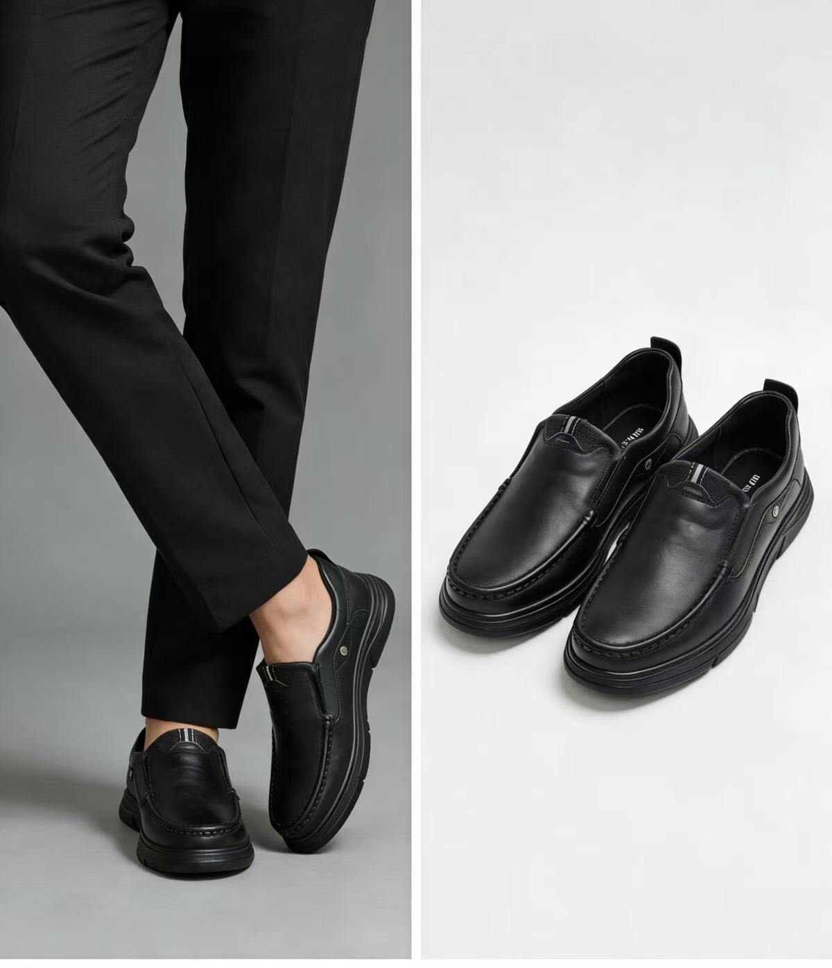 Wholesaler ALTAMODA SHOES - Men's loafers with a comfortable design in genuine leather