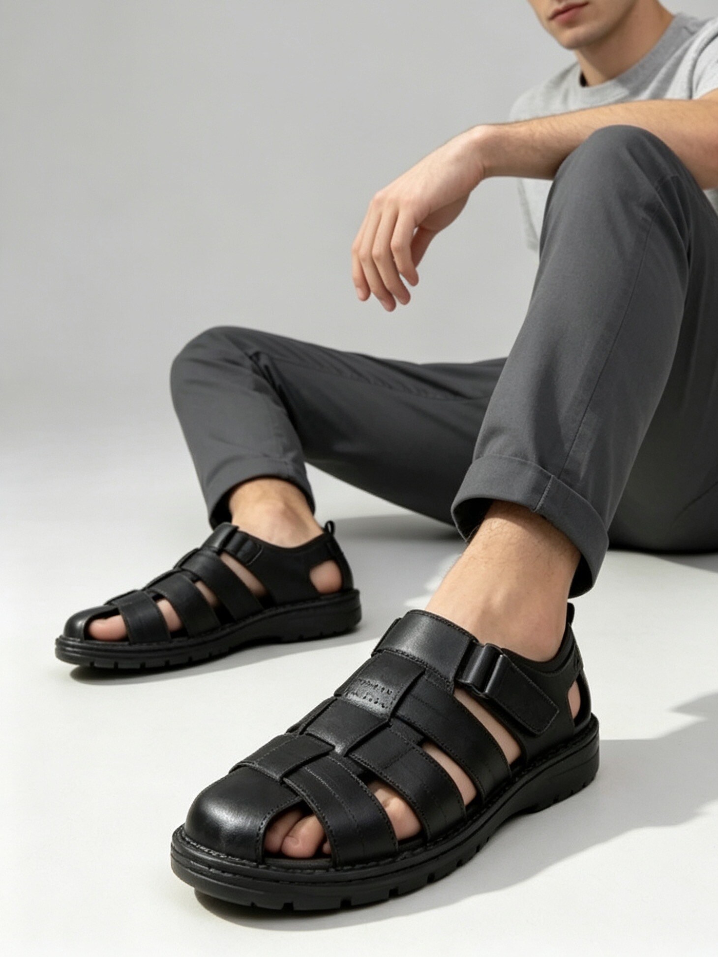 Großhändler ALTAMODA SHOES - bequeme Ledersandalen für Herren