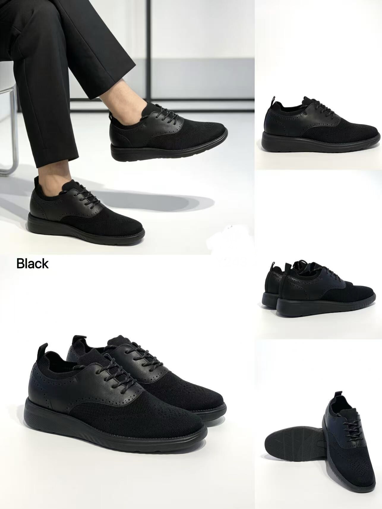 Wholesaler AMANDA SHOES - MEN'S ELASTIC SNEAKERS WITH LACES SOFT INSOLE