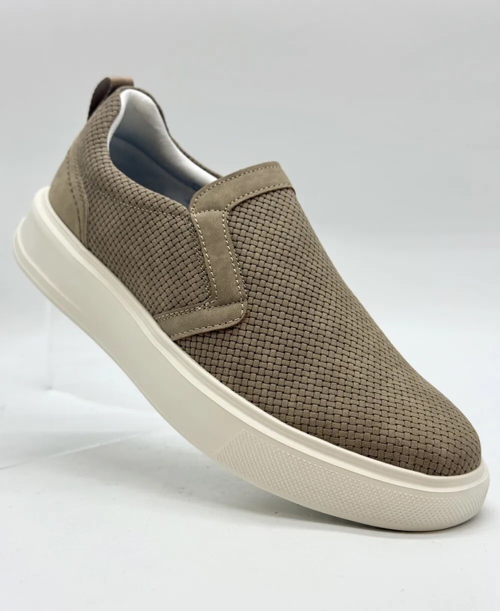 Wholesaler AMANDA SHOES - MEN'S LOAFER IN WOVEN ECO-LEATHER WITH SOFT INSOLE