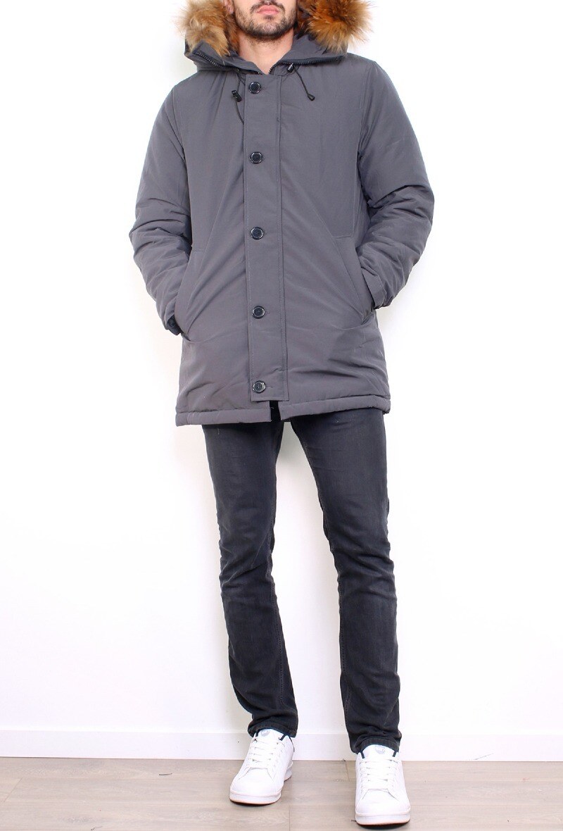 Großhändler Attentif - Parka mit Echtem Fell