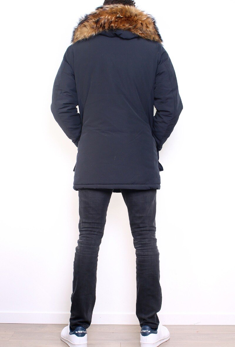 Parka Véritable Fourrure - Marine 3 - miniature