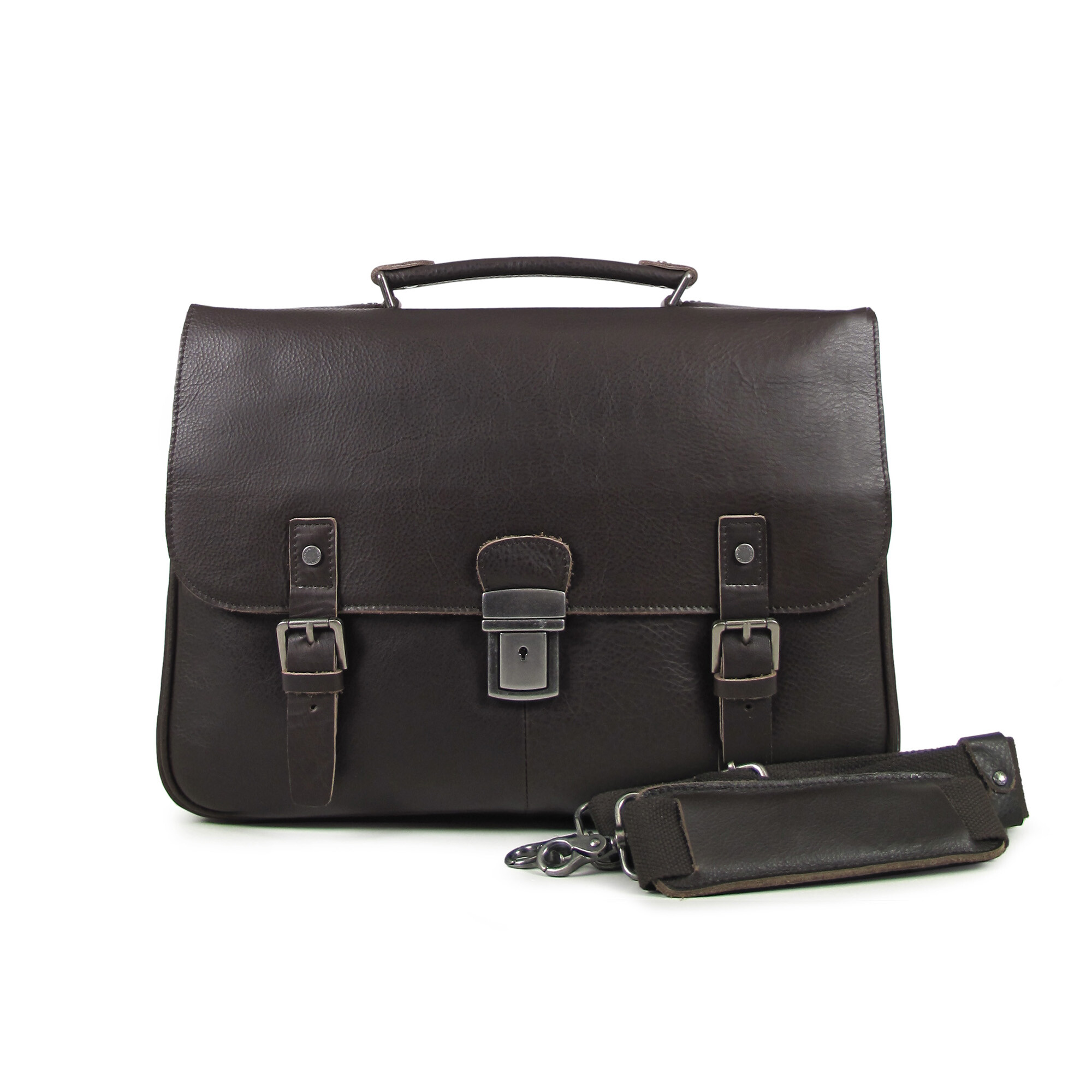 Wholesaler Auren - W8185-6 satchel in cowhide leather.