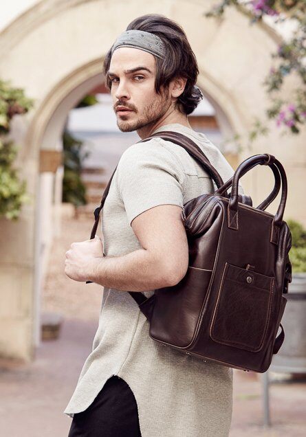 Wholesaler Auren - W8185-8 backpack in cowhide leather.