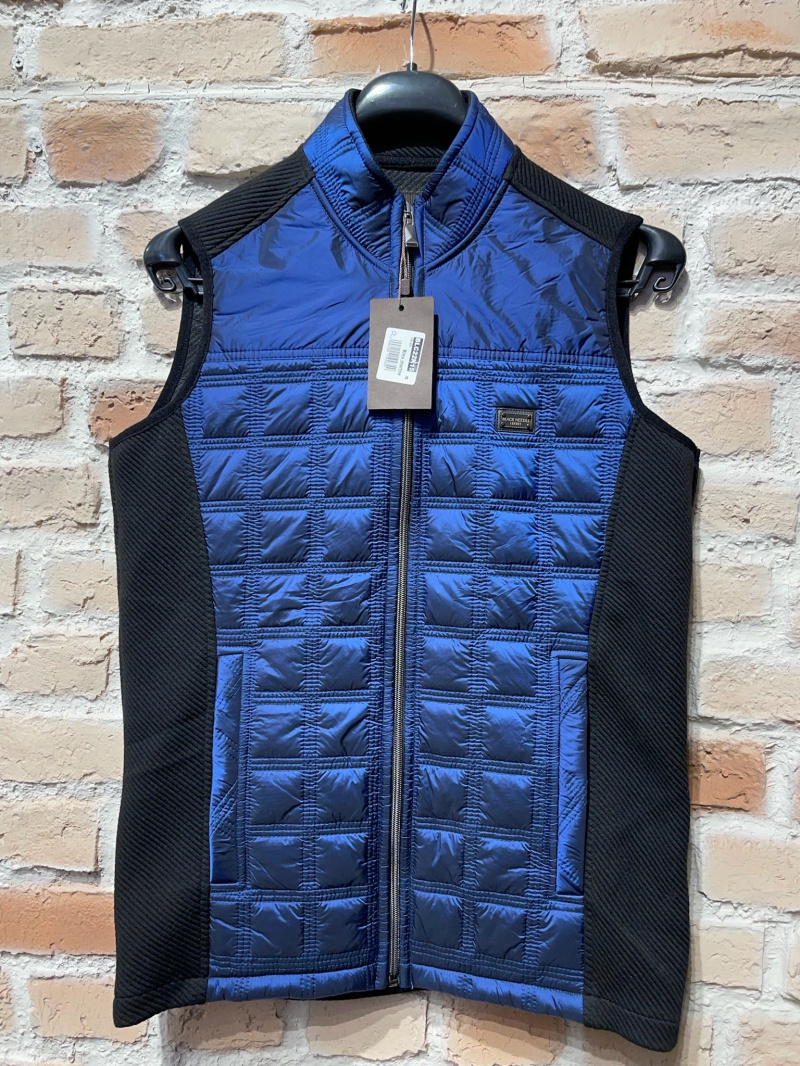 Wholesaler BARON PRESTIGE 1983 - Blue and black sleeveless quilted vest