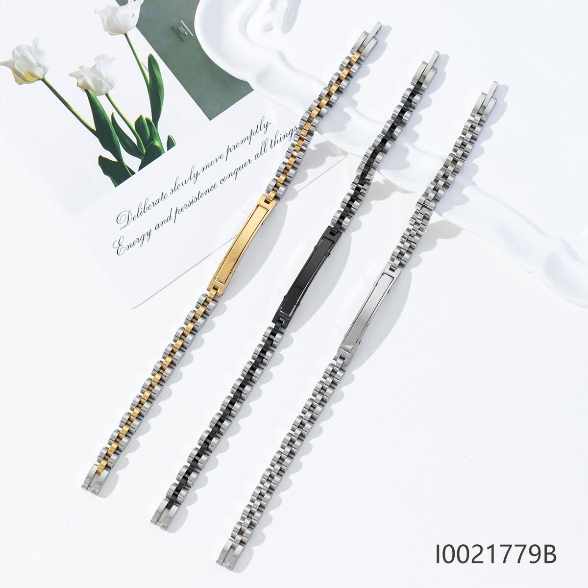 Grossiste BEA & CLARA - Bracelet homme en acier inoxydable