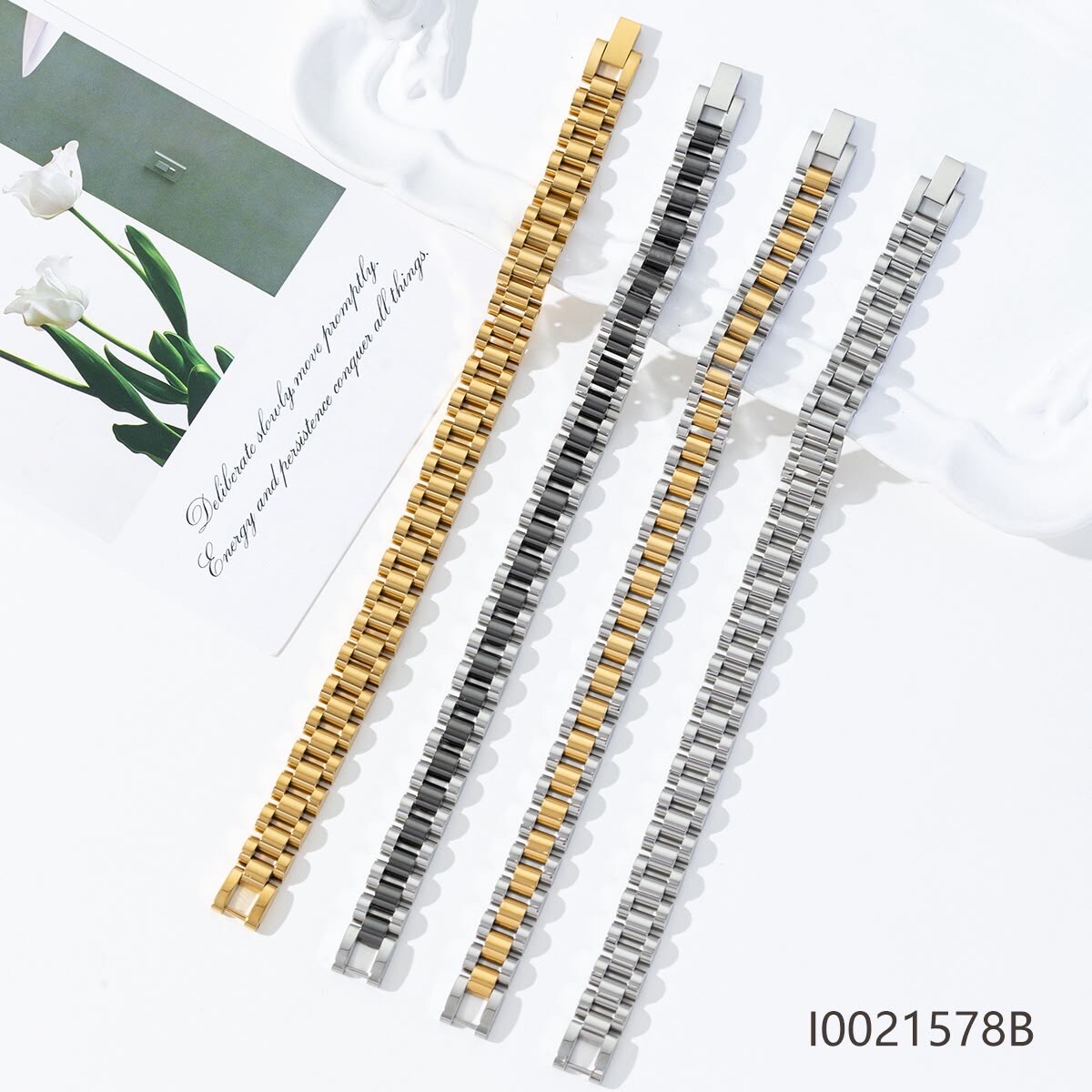 Grossiste BEA & CLARA - Bracelet homme en acier inoxydable