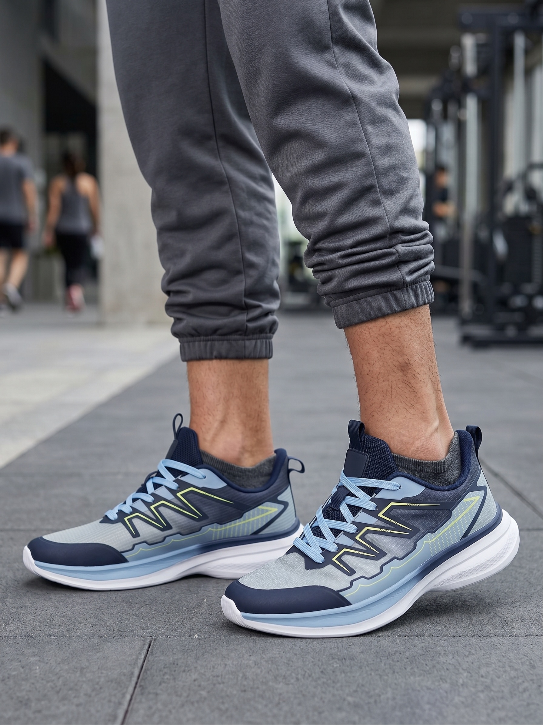 Grossiste BEAVITA SHOES - Chaussures de course au design moderne et dégradé, idéales pour l'entraînement et les activités sportives.