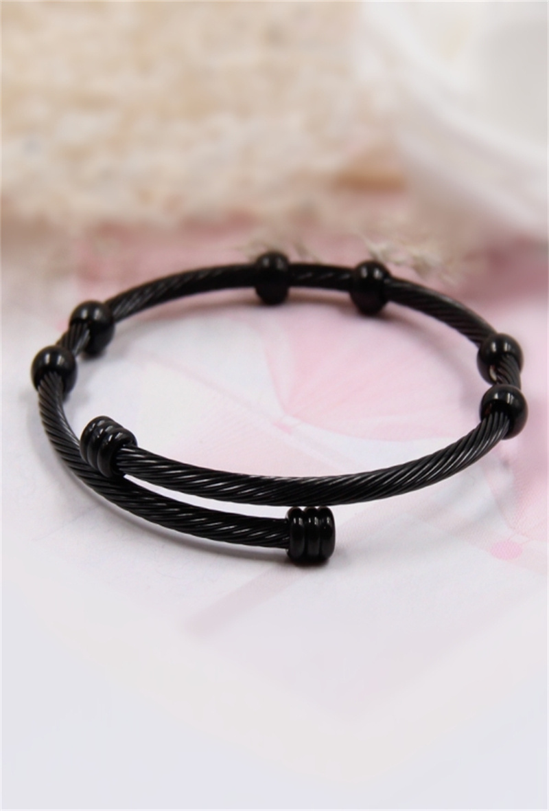 Grossista Bellissima - Bracciale rigido regolabile terapia magnetica in acciaio inossidabile