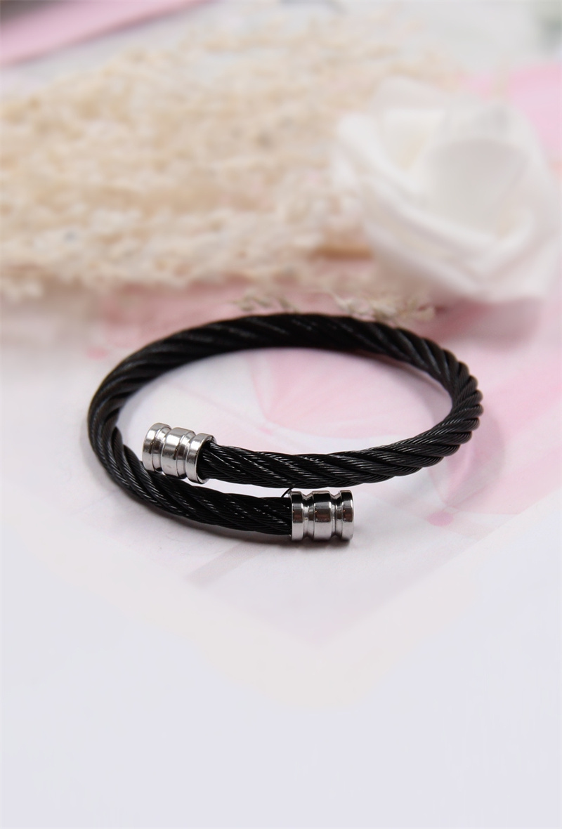 Grossista Bellissima - Bracciale rigido regolabile terapia magnetica in acciaio inossidabile