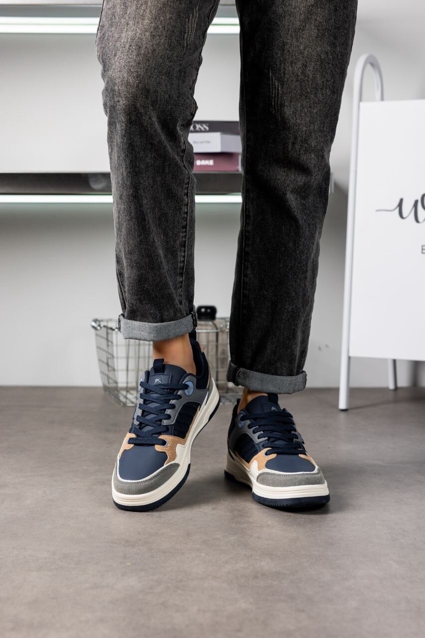 Großhändler Bello Star - Klassischer Herren-Sneaker mit Materialmix