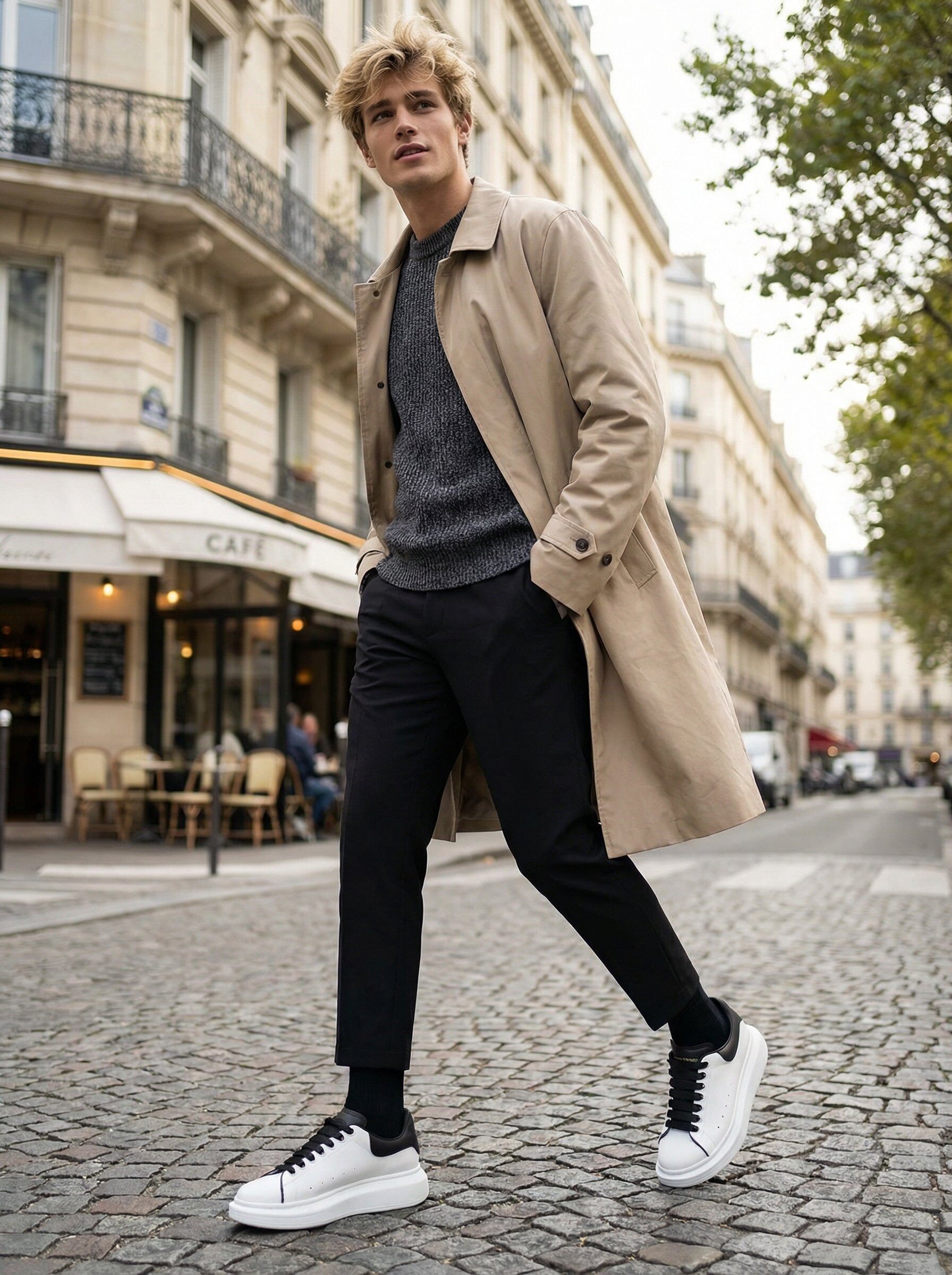 Großhändler Bello Star - Klassische matte elegante Herrensneaker